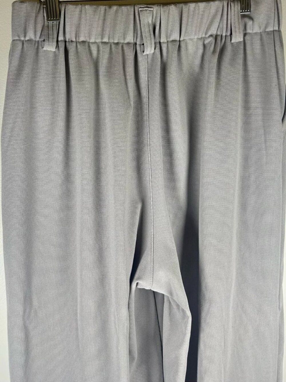 Halara Flex High Waisted Pocket Wide Leg Waffle Work Pants Light Grey M Reg - Picture 9 of 13